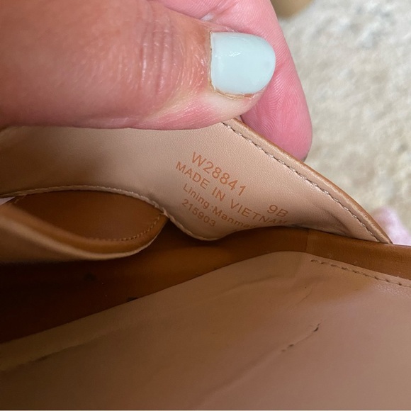 Cole Haan Fraya Platform Leather Sandals Ankle Strap Camel Tan Open Toe: 9B - Picture 10 of 10